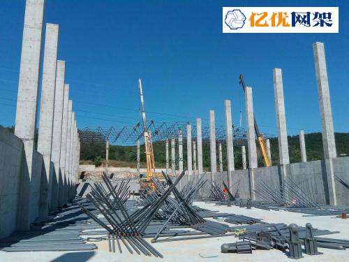 滨州料棚网架设计